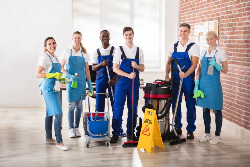 Local Commercial Cleaning pros at work
