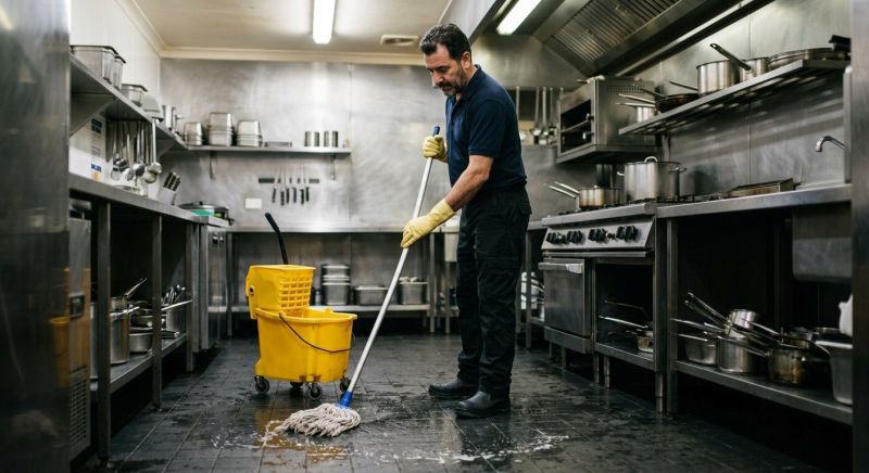 Commercial Kitchen Mopping in Shreveport, LA